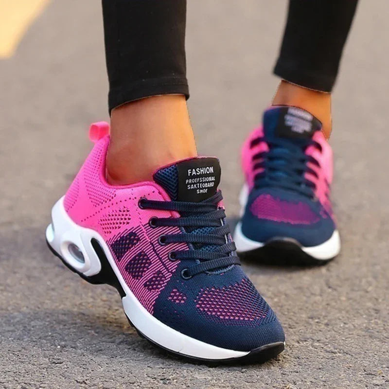 Lena – Damen Sportliche Schnürsneaker