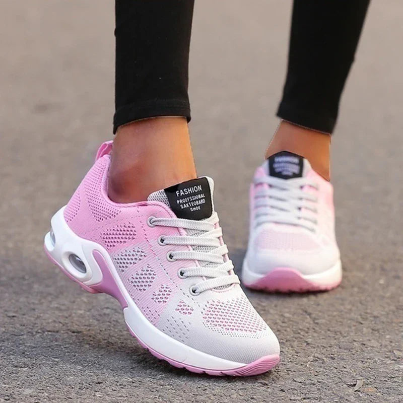 Lena – Damen Sportliche Schnürsneaker