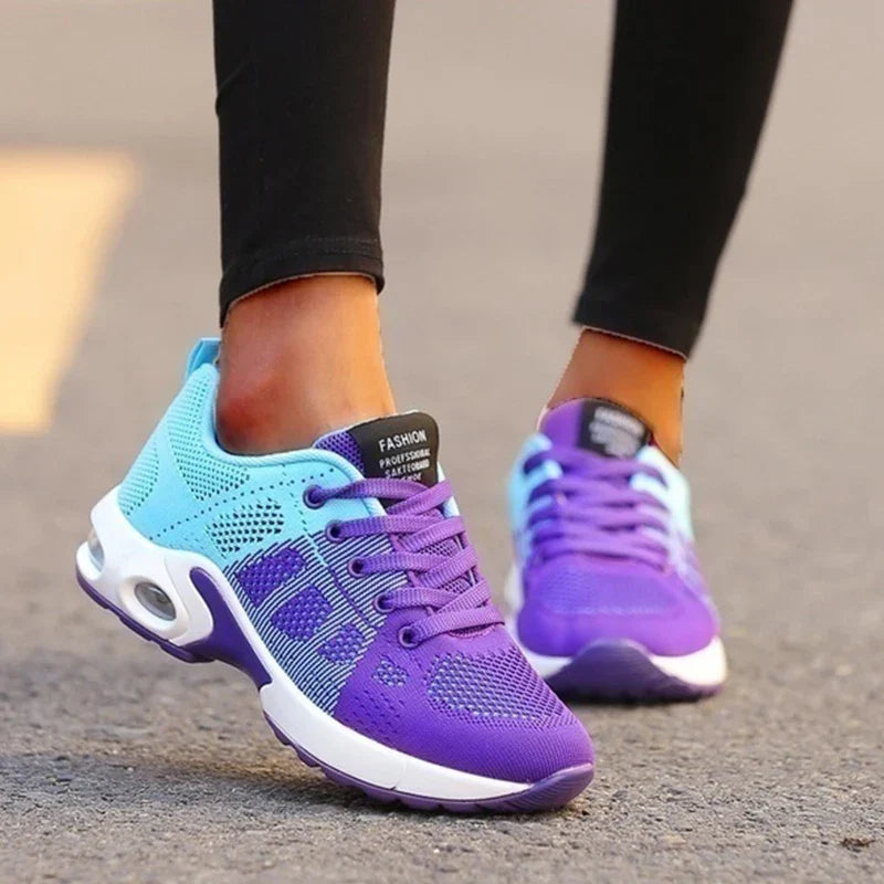 Lena – Damen Sportliche Schnürsneaker