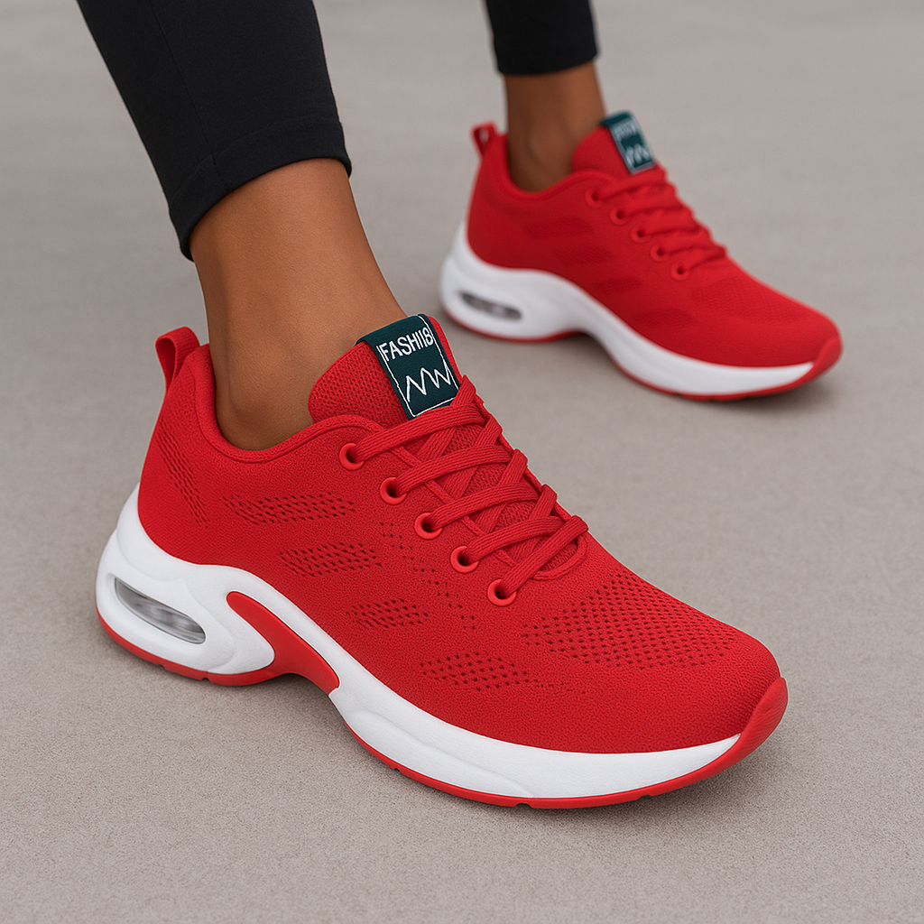 Lena – Damen Sportliche Schnürsneaker